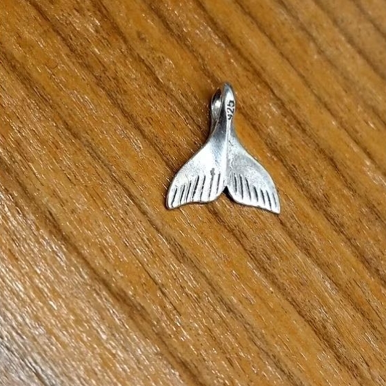 liontin perak 925 sterling silver motif ekor ikan