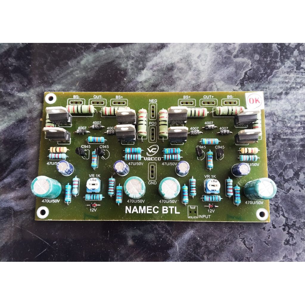 Kit Power Amplifier NAMEC BTL By VACCO