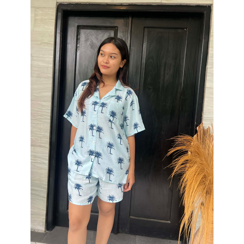 Baju Tidur wanita Motif Vanesa One set pyama rayon baju santai  setelan baju bali sesuai foto Harga 