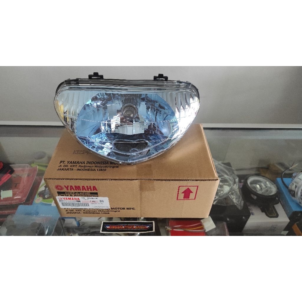 REFLEKTOR LAMPU DEPAN MIO SPORTY ORI BIRU MIO SMILE