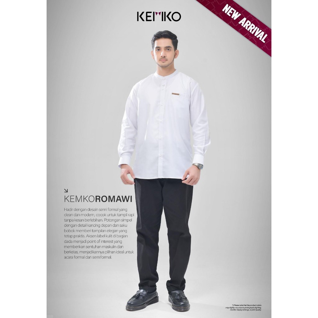 Kemko Romawi |Kemko Lengan Panjang | Kemeja Lengan Panjang | Koko Lengan Panjang | Koko Rabbani [Ori