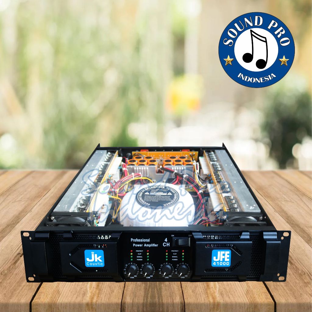 Power Amplifier 4 chanel Jk coustic JFE 41000 4 x 1000 watt