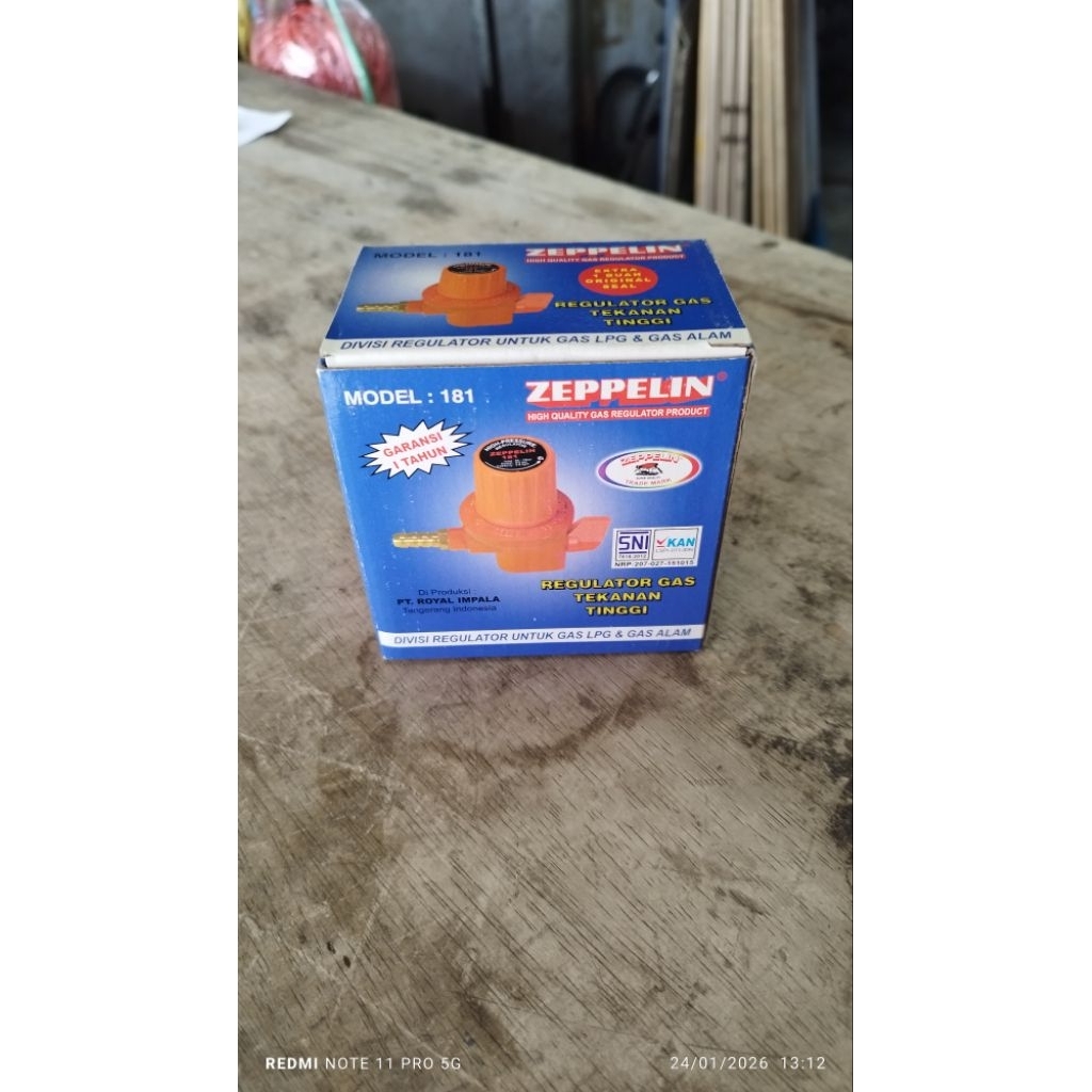 Zeppelin regulator gas tekanan tinggi polos
