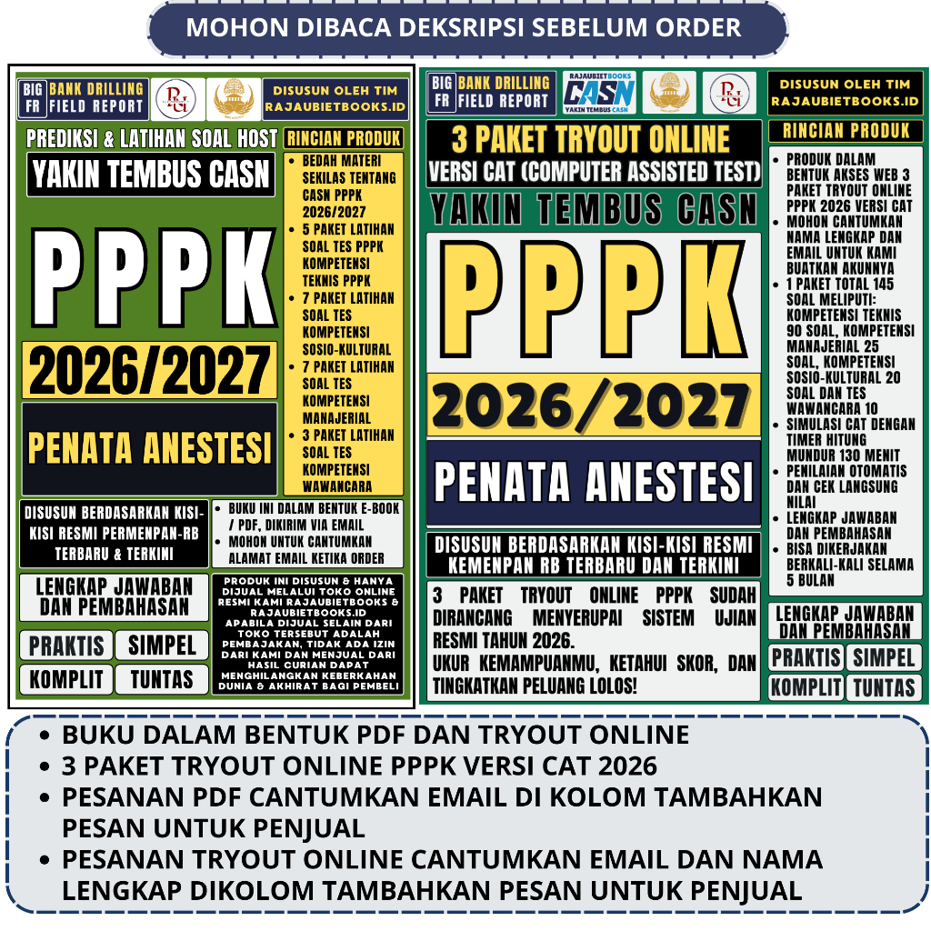 LATIHAN SOAL TES SELEKSI PPPK PENATA ANESTESI 2026