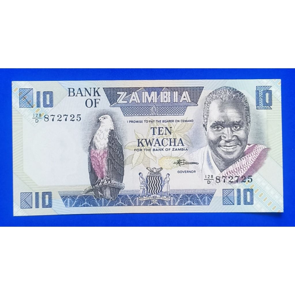 UANG KERTAS ZAMBIA 1O KWACHA
