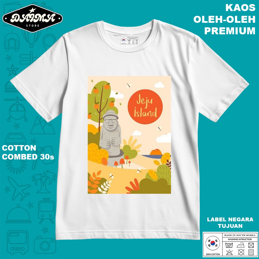 KAOS OLEH OLEH KOREA 33 PAKAI TAG LABEL KOREA ASLI BAJU SOUVENIR PREMIUM GIFT