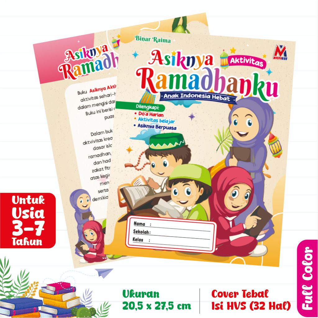 Buku Anak Kegiatan Ramadhan KBR Asiknya Aktivitas Ramadhan 32 Hal Full Color KBR untuk PAUD TK SD