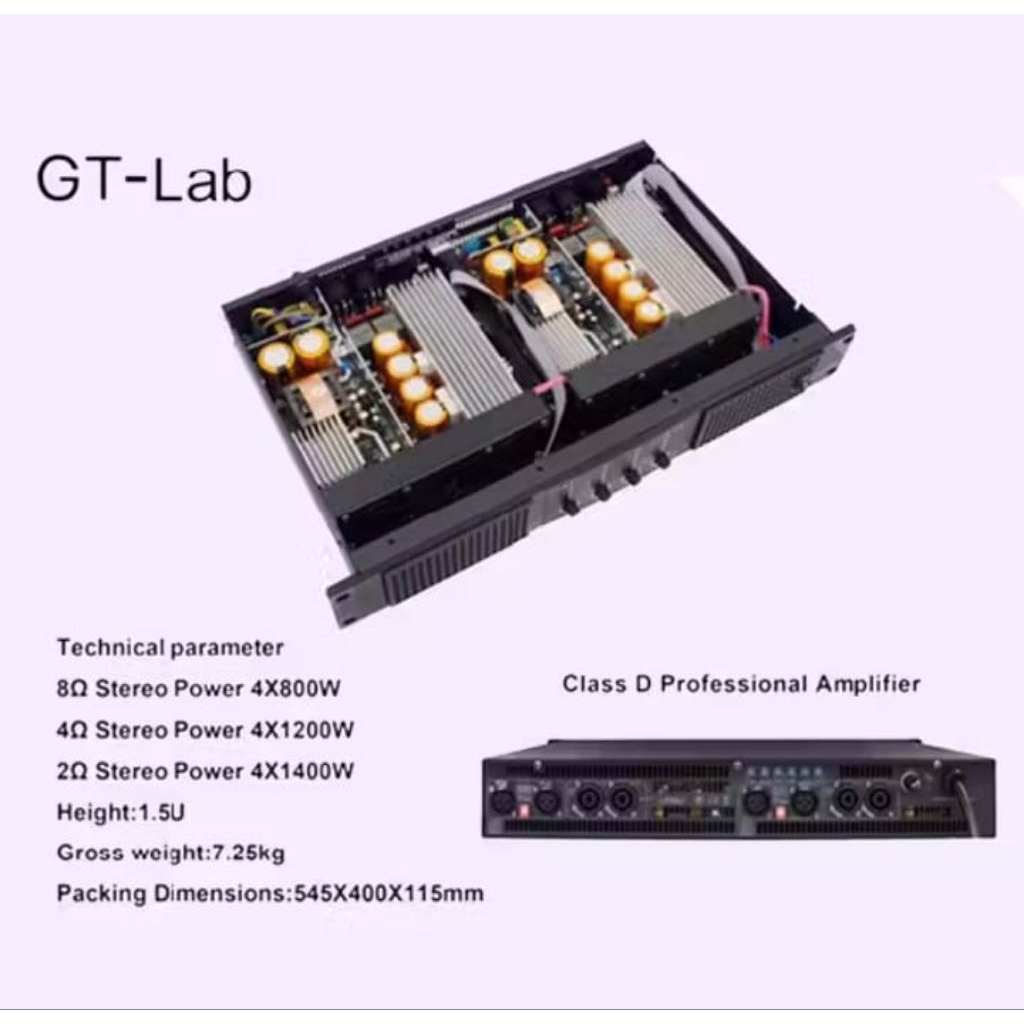 POWER GT LAB SC4800 [4CHANNEL] AMPLIFIER