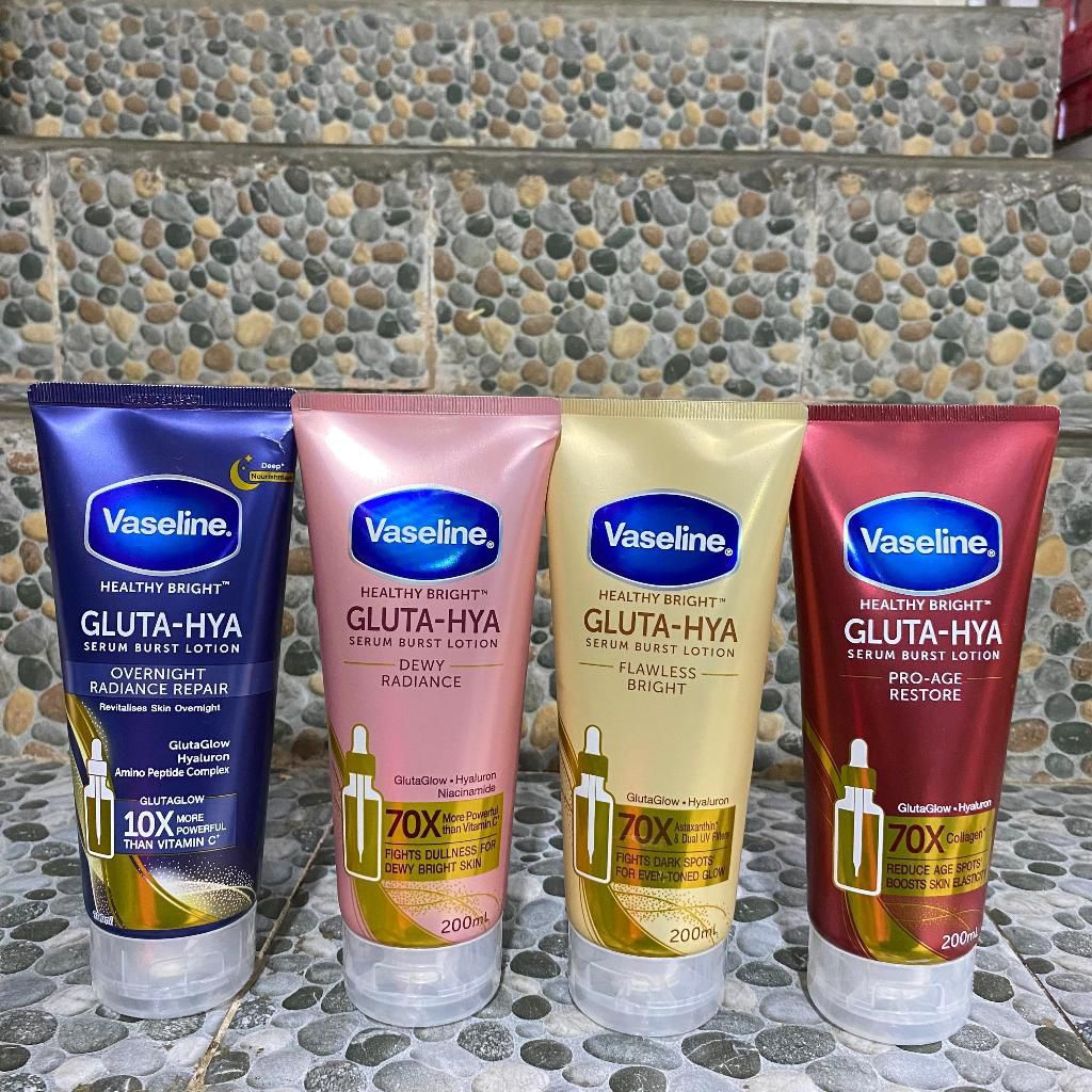 Vaseline GlutaHyaDweyRadiance+VaselineGlutaHyaOvernight