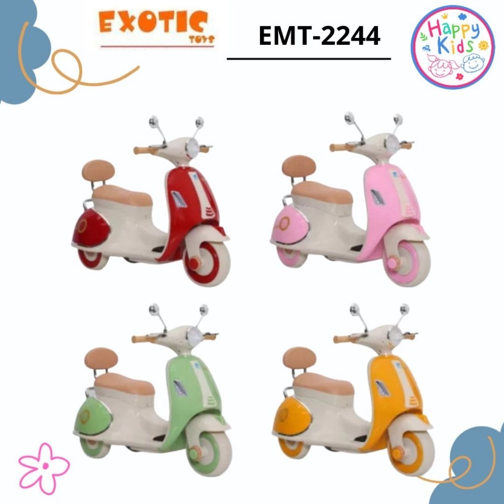 EXOTIC MOTOR AKI ANAK EMT-2244 MOTOR AKI ANAK MODEL VESPA MODERN