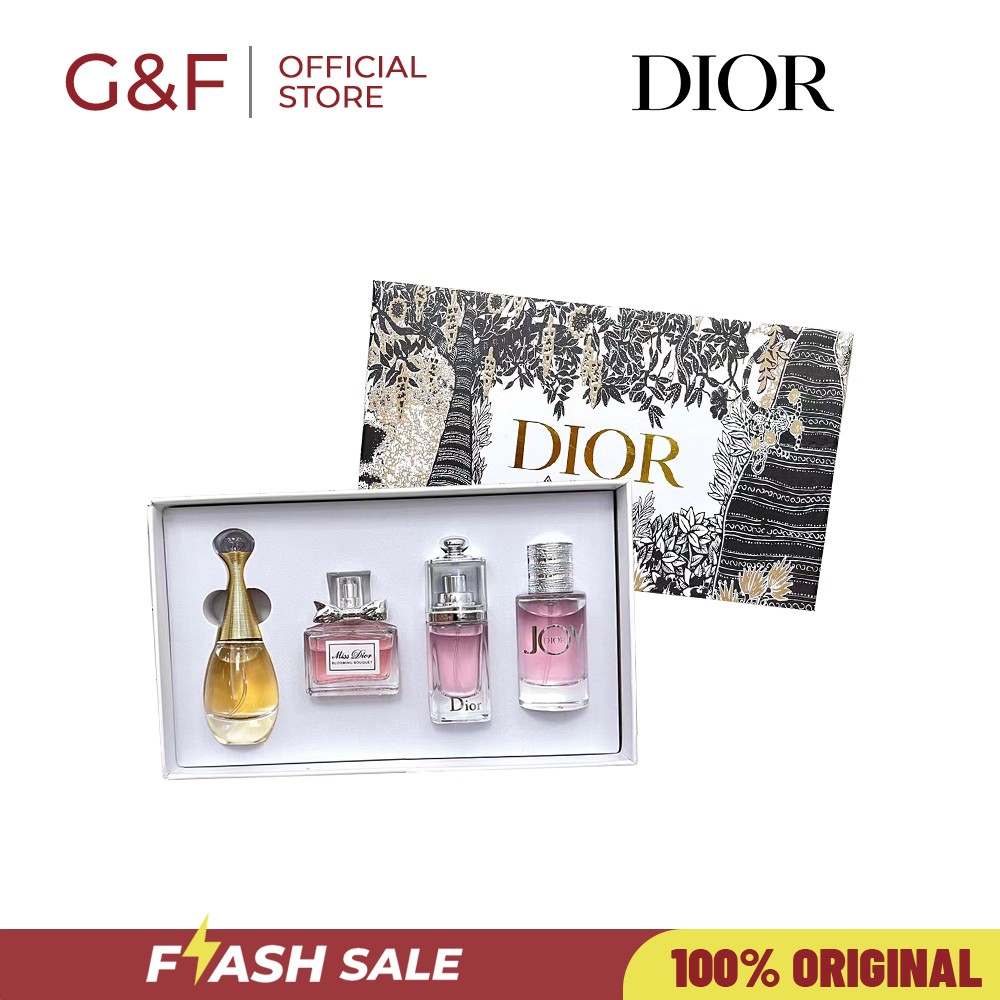 {100% Original }D*ior Parfum Gift Set 30ml x 4pc Miss Dior Blooming Bouquet/DIOR J'ADORE EAU DE PARF