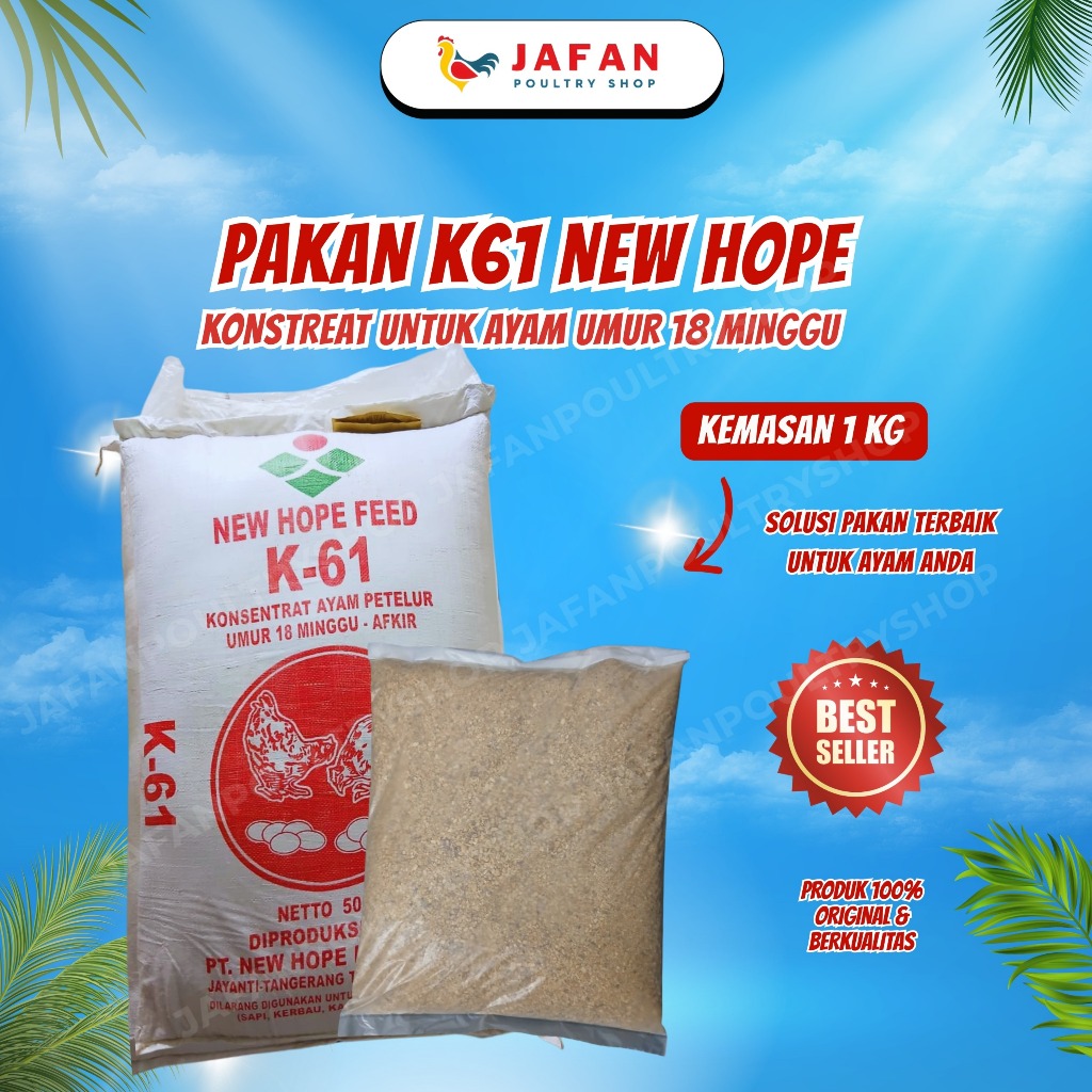 KOSENTRAT K61 1kg Untuk Ayam Petelur Produksi