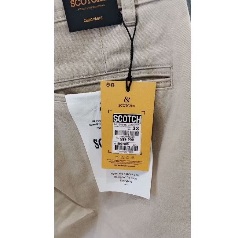 CELANA CHINOS REGULER SCOTCH & CO ORIGINAL BRAND
