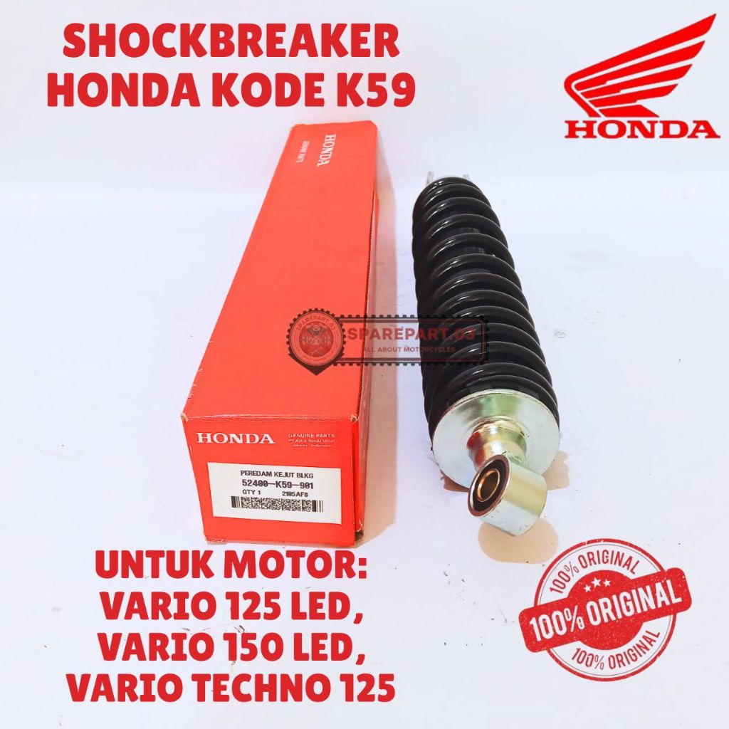 SHOCKBREAKER ORIGINAL HONDA KODE K59, SHOCKBREAKER VARIO 125 LED, SHOCKBREAKER VARIO 150 LED, SHOCKB
