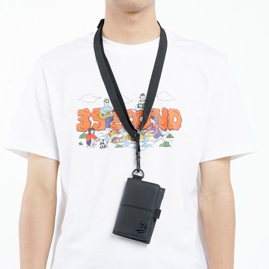 3Second Dompet Lipat Tali Trifold Wallet Nilon Fold HP-061225