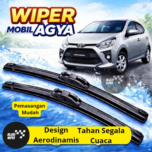 Wiper Agya Frameless Wiper Agya Depan Wiper 1 Set