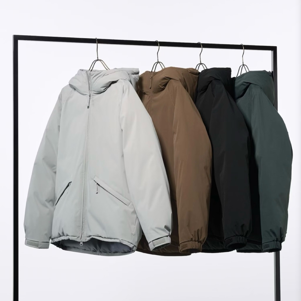 GU Warm Padded Parka Jacket