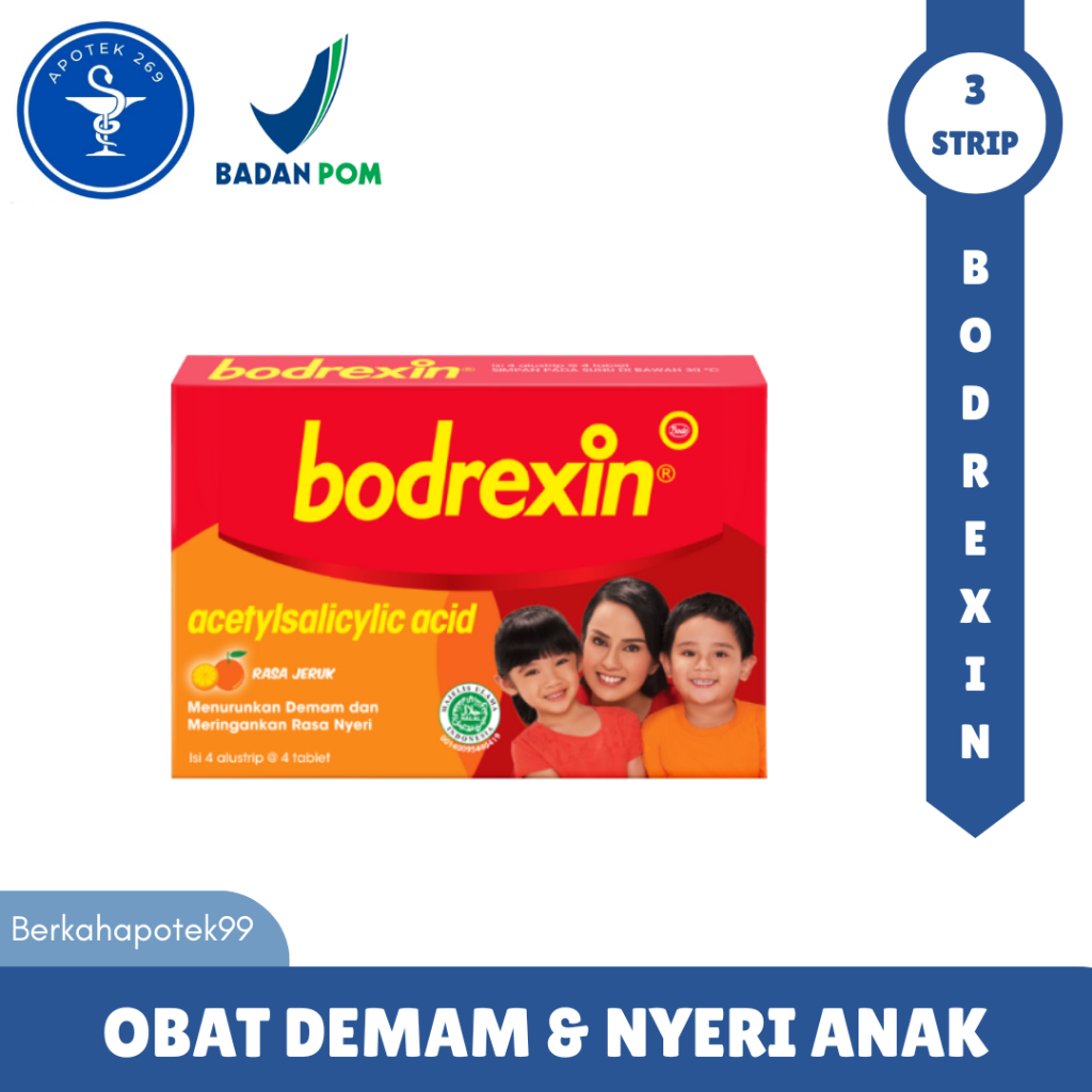 Obat Pereda Demam dan Nyeri pada Anak - Bodrexin 12 Tablet