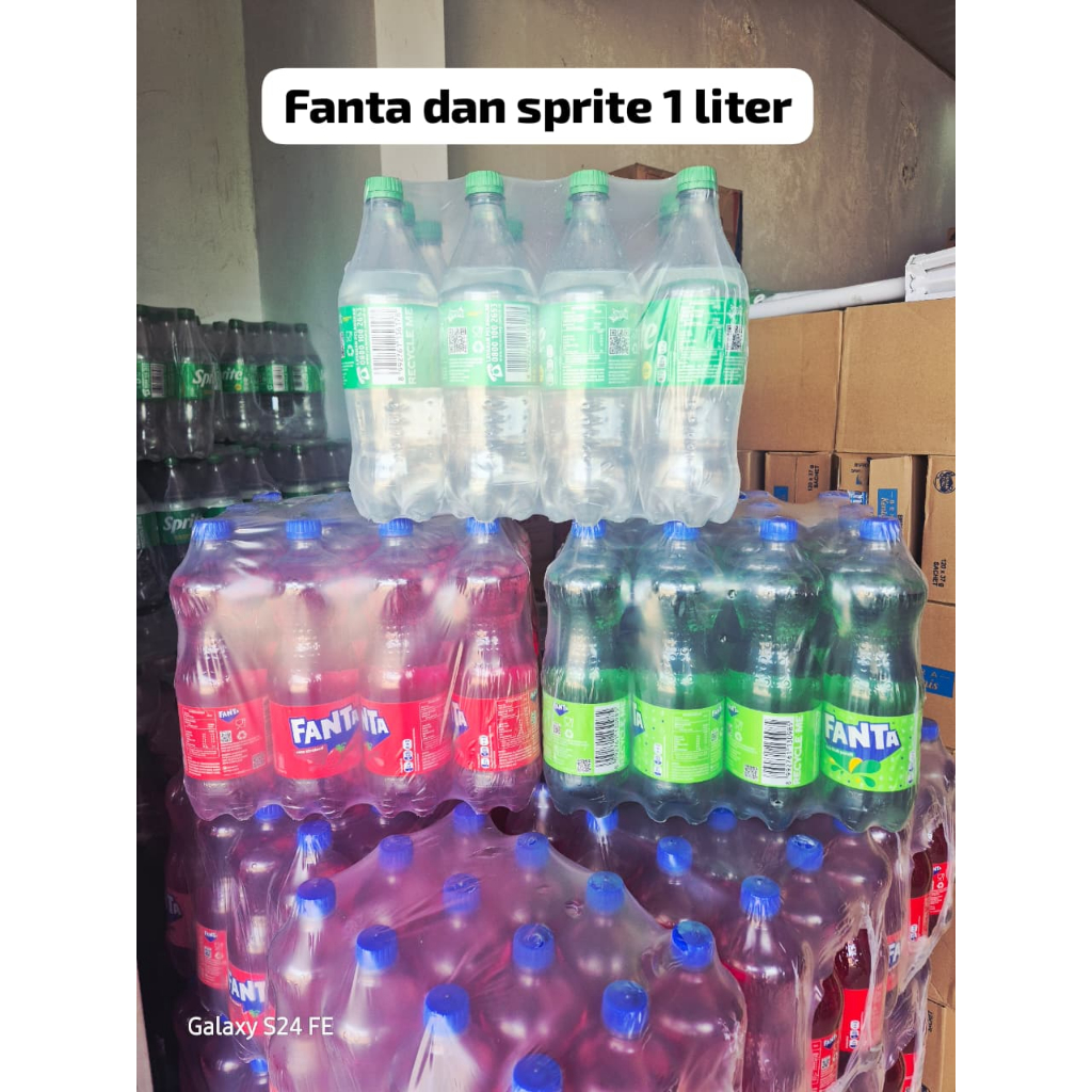 FANTA / SPRITE 1 LITER 1 KRAT ISI 12 BOTOL
