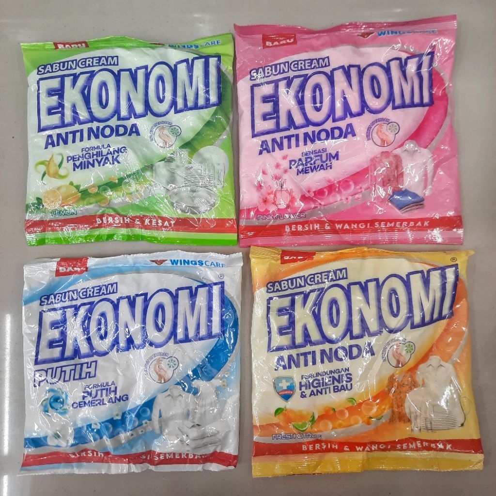 Ekonomi Sabun Cream Colek Anti Noda Pink Flower 380g
