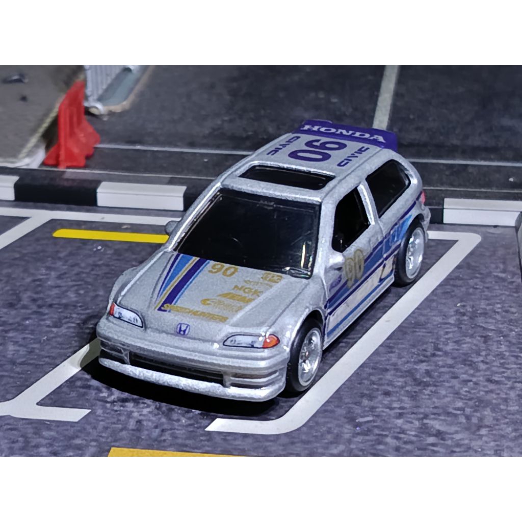 hotwheels honda civic ef custom zamac