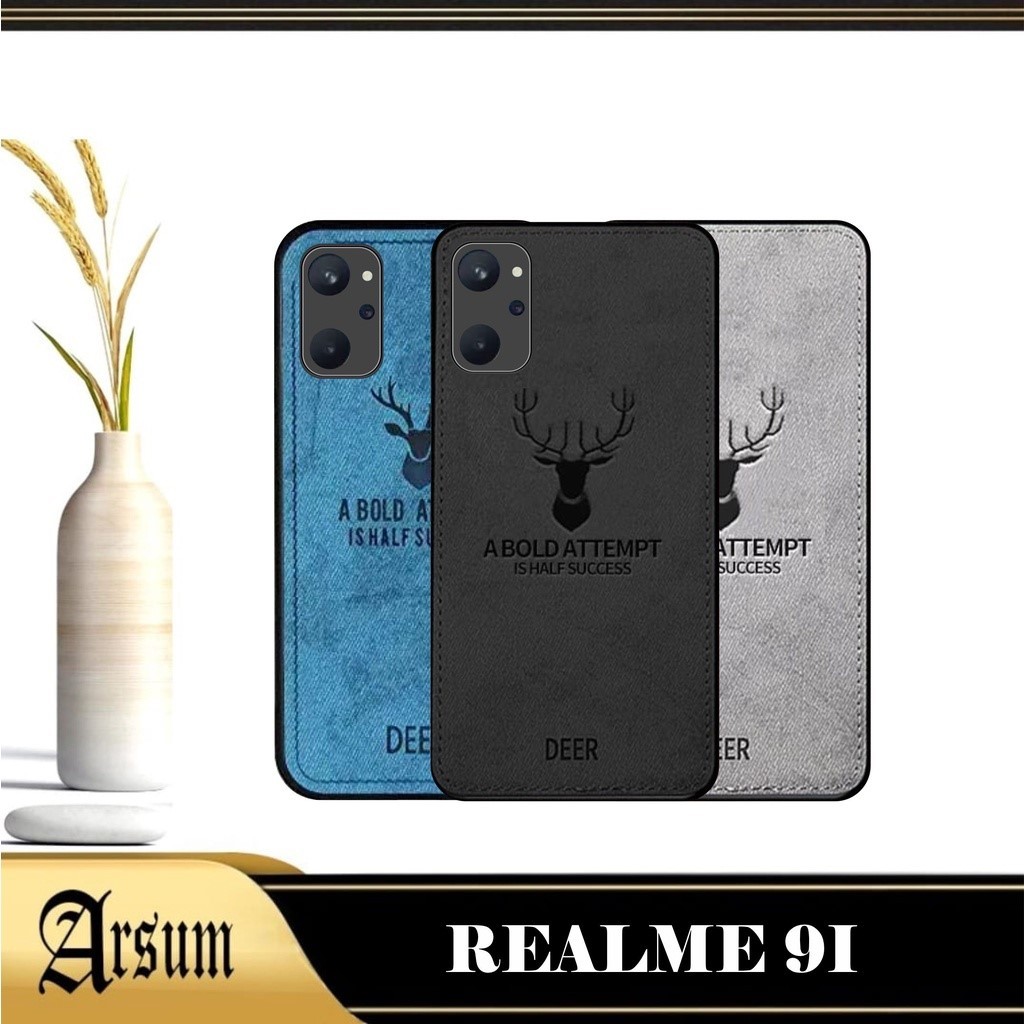 Promo Case DEER Realme 9i 2022 Softcase Motif Jeans Casing Handphone