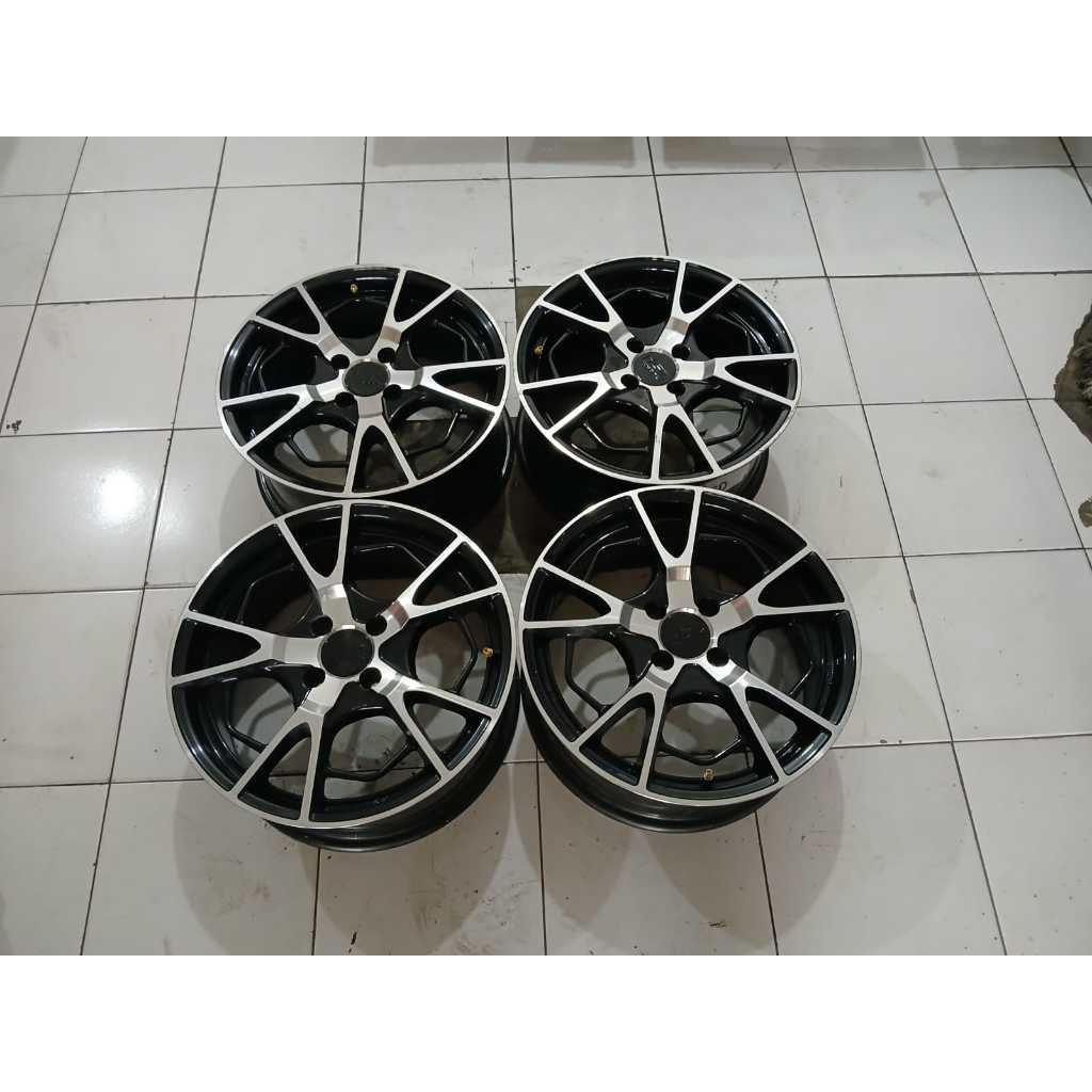 VELG MOBIL SECOND HSR EXIMIUS RING 16 LEBAR 7 PCD 4X100 // JAZZ SEDAN MOBILIO DLL