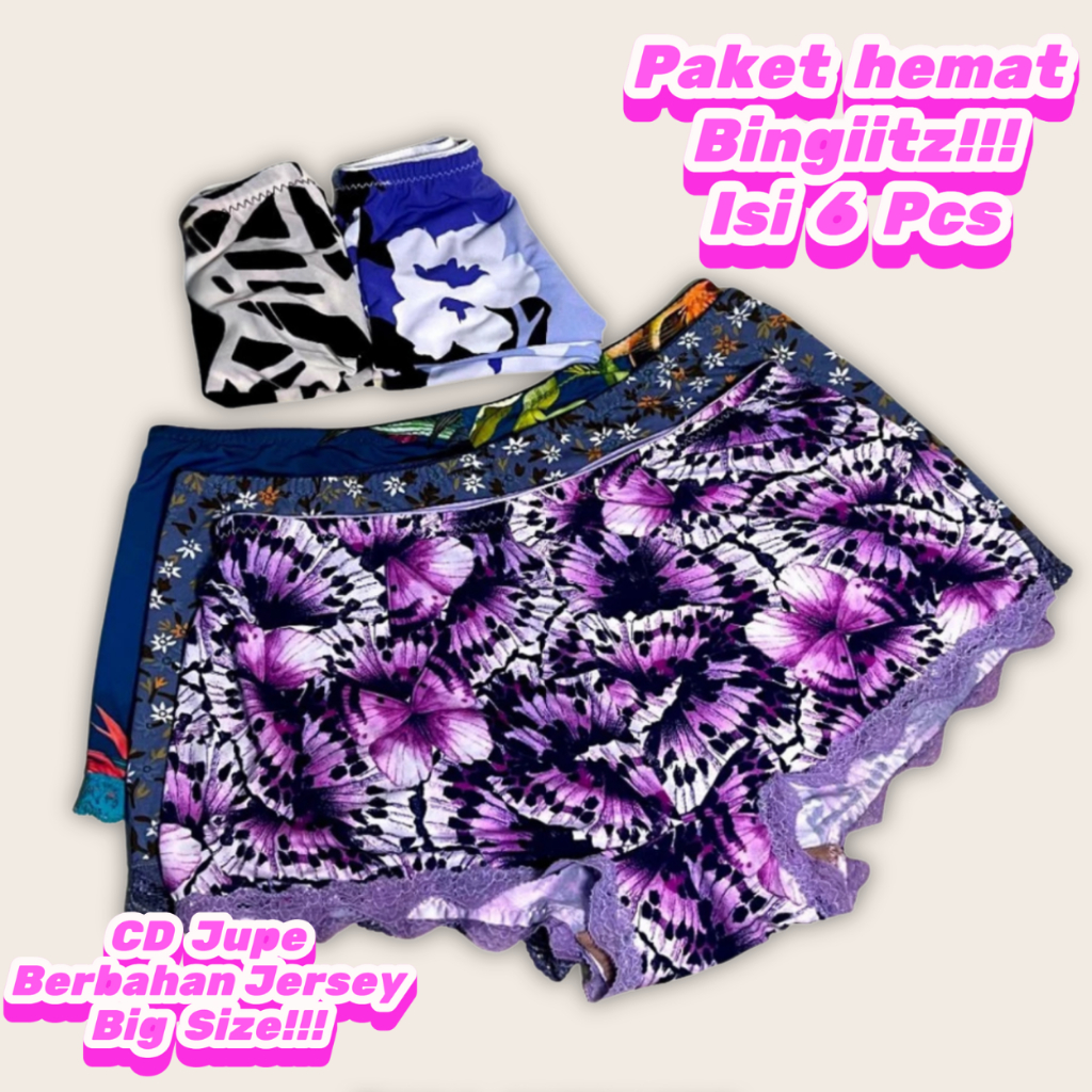 CD Jupe Wanita Jersey Big Size  - CD Jupe Adem, Lembut & Nyaman Dipakai Seharian