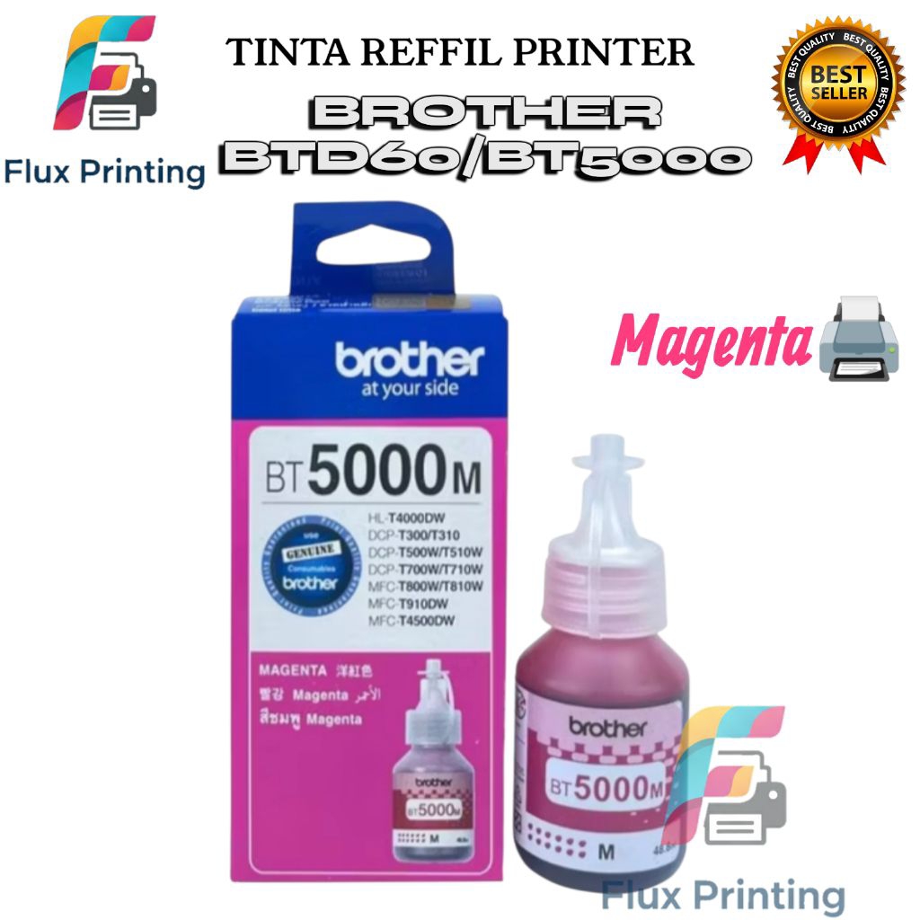 Tinta Brother BT5000 MAGENTA Original ForBT5000 DCP T310 DCP T510W DCP T710W