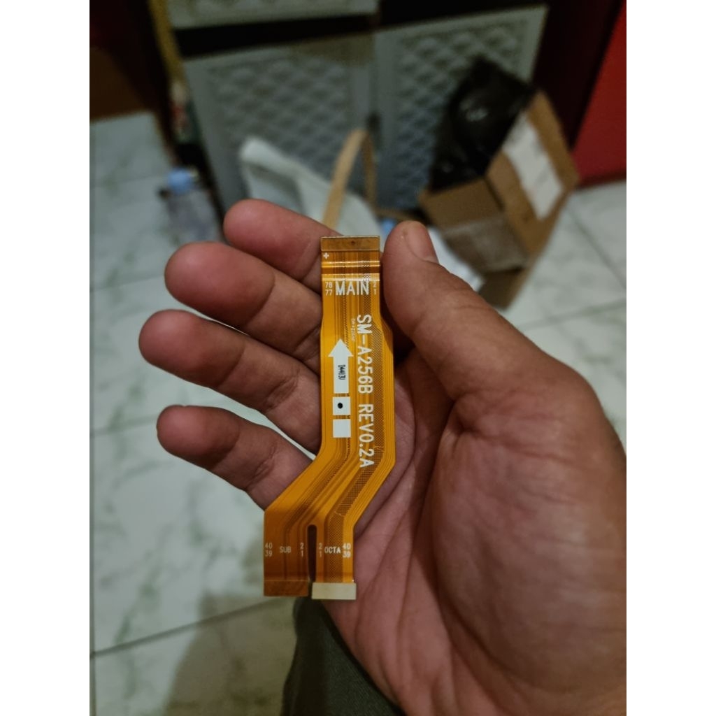 Papan Charger Fleksibel Utama dan LCD Dan Kabel Antena Samsung A25 5G EX SEIN Original Copotan