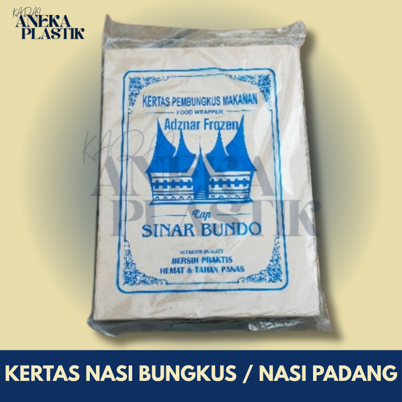 Kertas nasi sinar bundo 2kg / kertas bungkus makanan / Kertas pembungkus kemasan nasi berkualitas