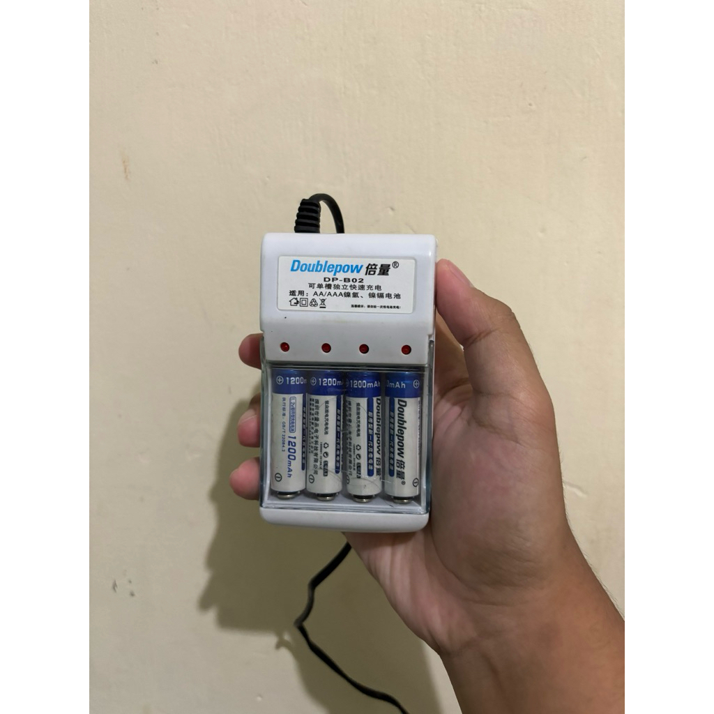 doublepow charger batre preloved