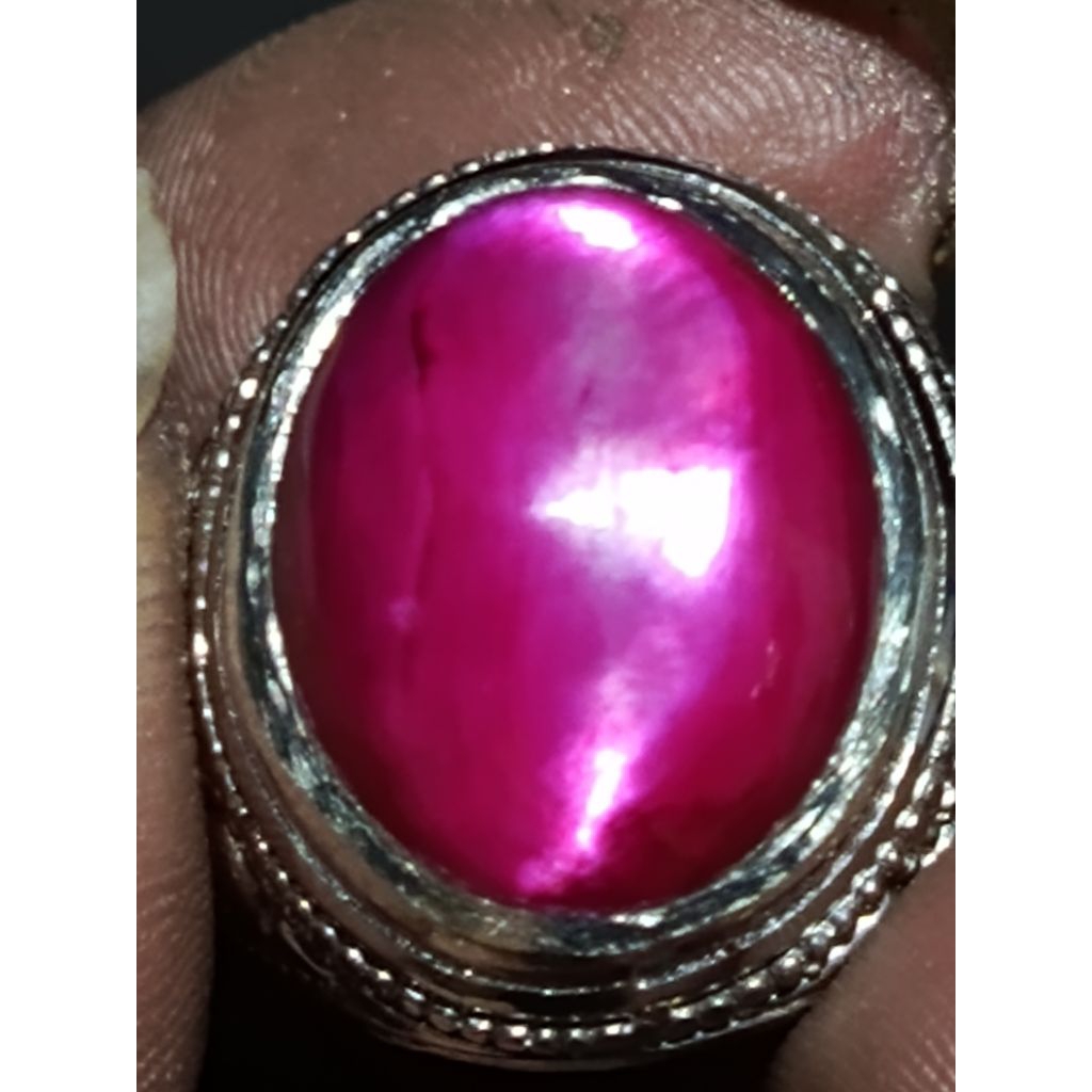 batu kol Buntet mutiara kerang main giwang klep mulus super mewah no 9 mirip perak