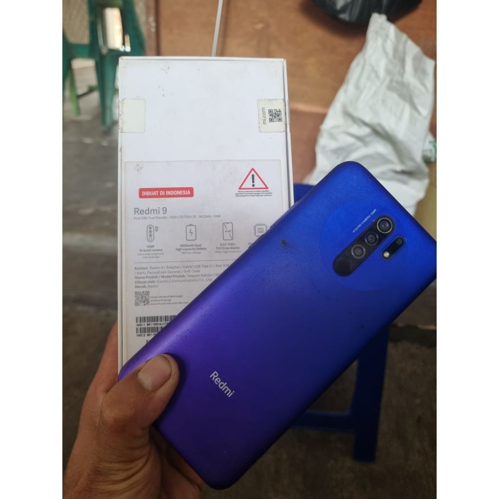 redmi 9A fullset ram 4/64 gb masih orian