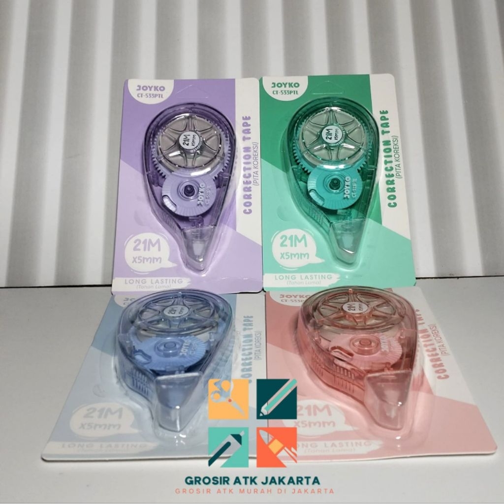 TIPEX KERTAS JOYKO CT533 PANJANG 21M/TIPEX MURAH JOYKO /TIPEX KERTAS JOYKO