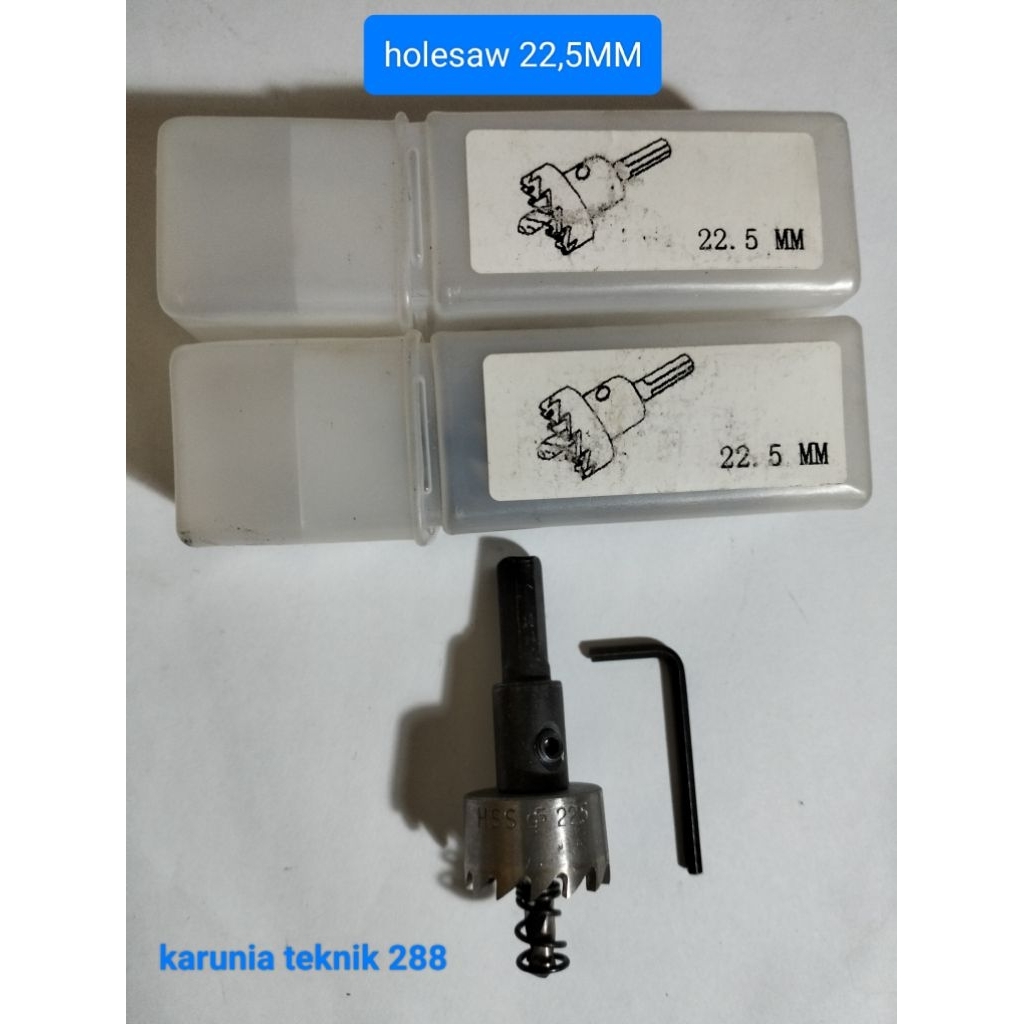 mata bor holesaw ukuran 22,5mm HSS new