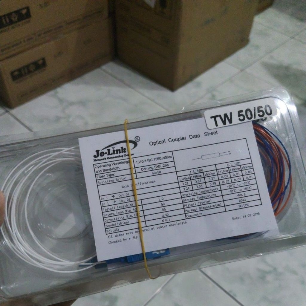 Splitter Rasio 50/50 - Kualitas Tinggi, Performa Optik Unggul, Aplikasi FTTx PON