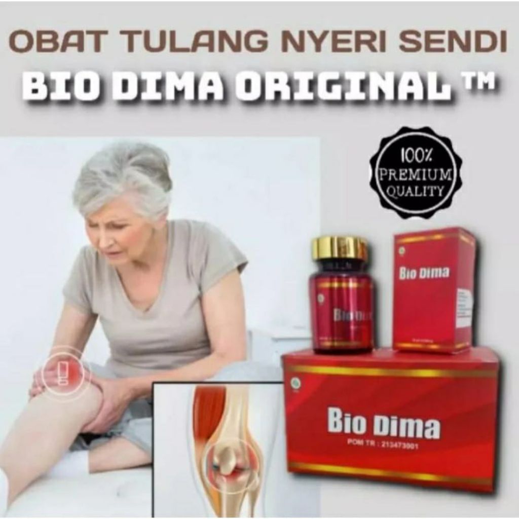 Bio Dima Asli Original Herbal Nyeri Sendi Tulang Syaraf Pinggal Lutut Asam Urat Rematik Kolesterol A