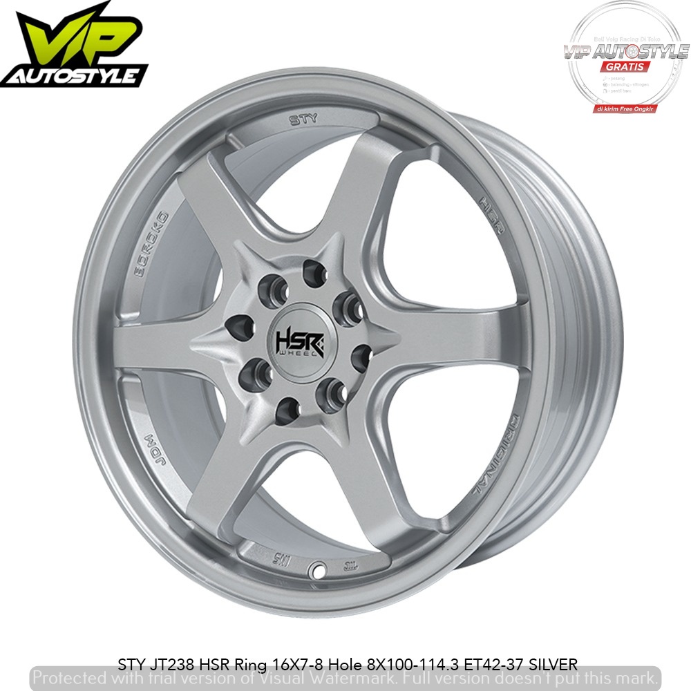Velg Mobil HSR Ring 16 Alloy Ring 15 Lebar 65 PCD 4x100 4X114,3 Offset 42 Velg Mobil Ignis Calya