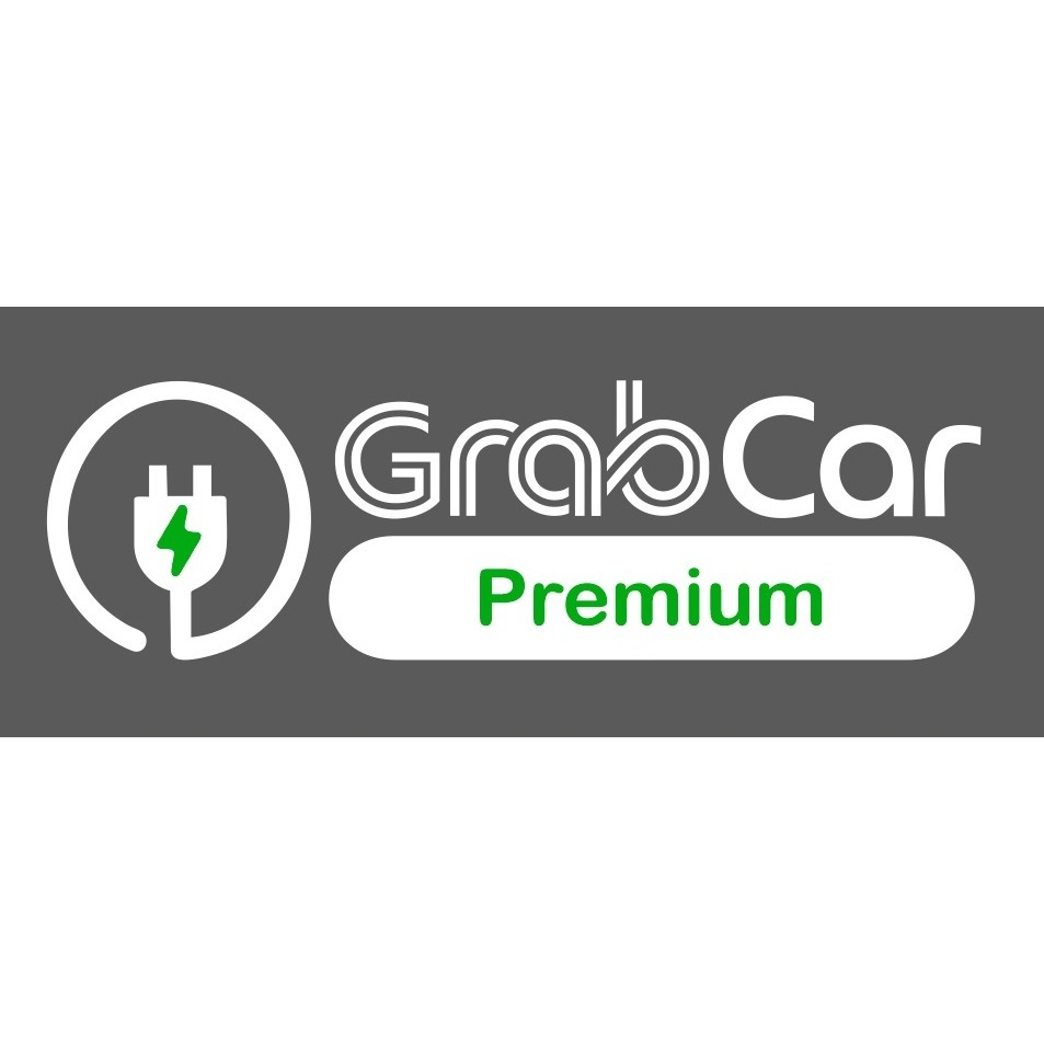 Cutting sticker Logo GrabCar  Electric