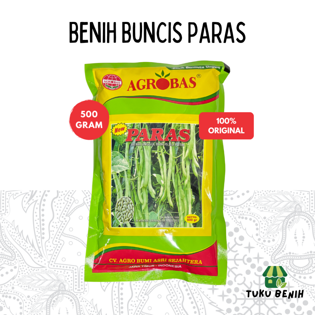 Benih Buncis Paras 500 Gram - Agrobas