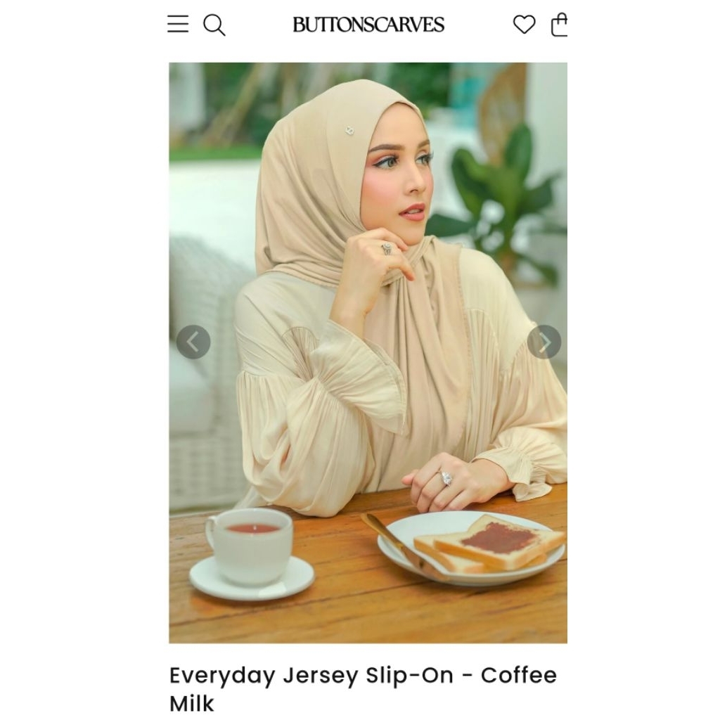 Hijab everyday slip on Buttonscarves