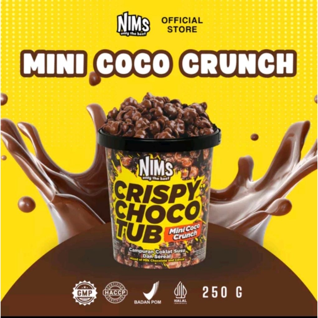 Nims Crispy Choco Tub Mini Coco Crunch 250 gr