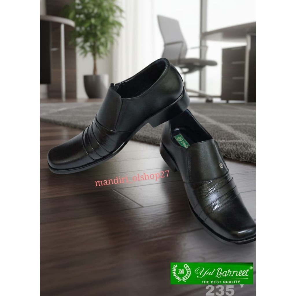 ORIGINAL 100% Kulit sapi asli sepatu pantofel yal barneet kualitas premium 235