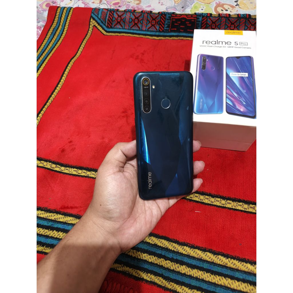 realme 5 pro ram 4gb 128gb fulset lengkap snapdragon normal murah garansi resmi