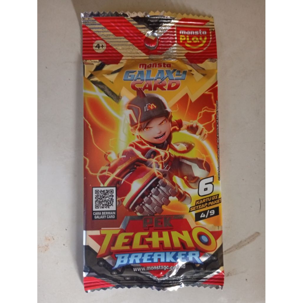 kartu boboiboy Galaxy card pek Tekno breker Gentar S