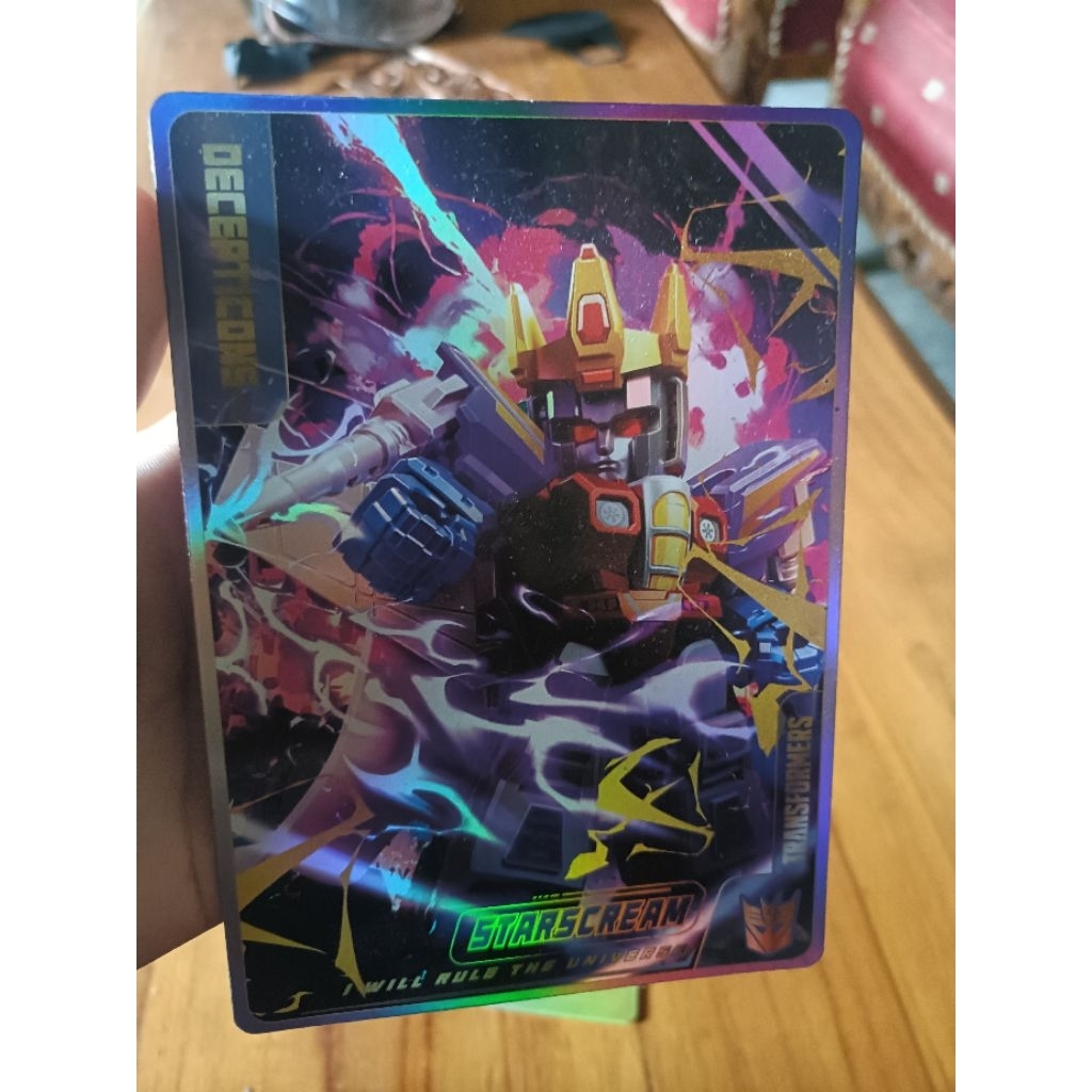 Card blokees ss starscream untuk koleksi