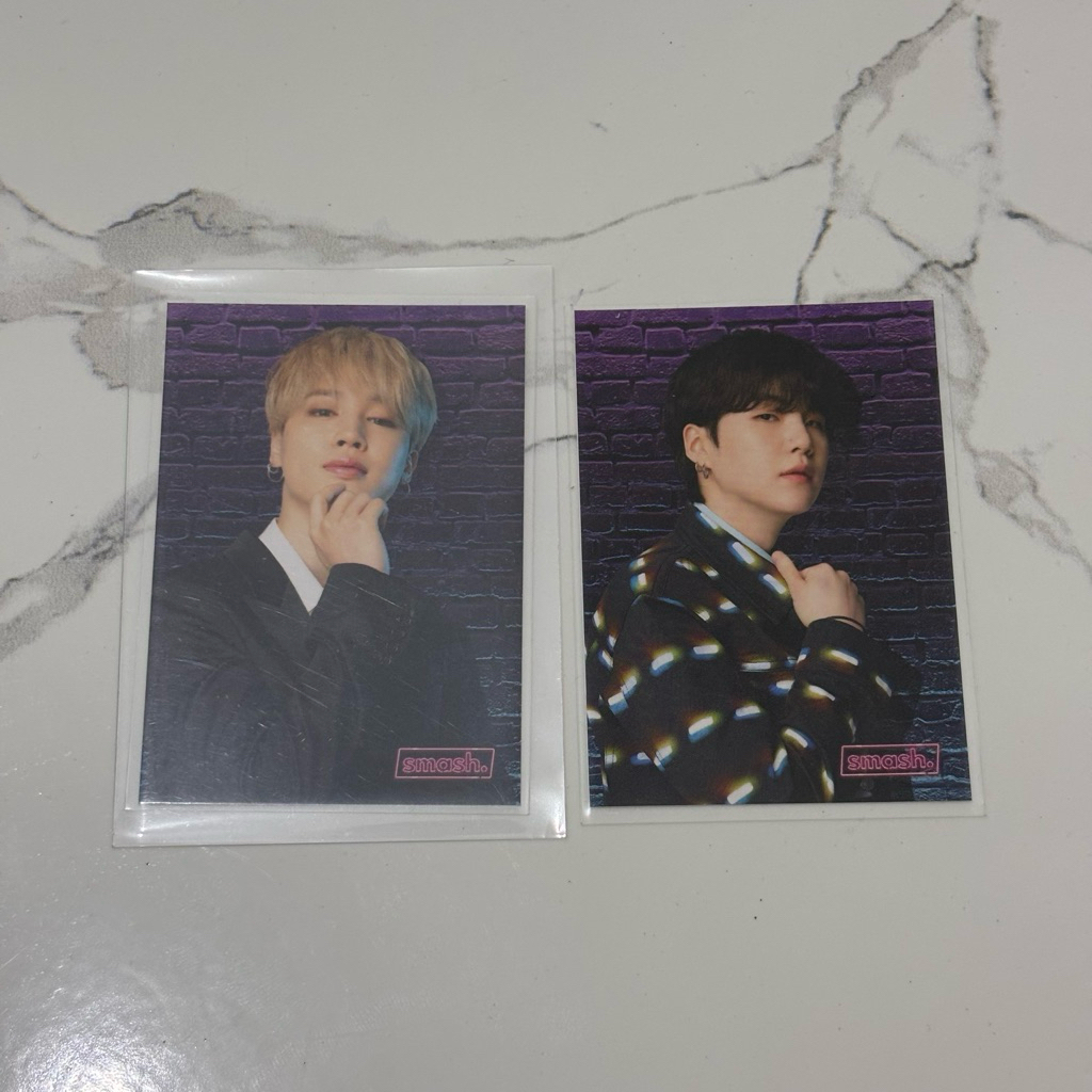 BTS SMASH JAPAN PHOTOCARD RARE NAMJOON SEOKJIN YOONGI JHOPE JIMIN TAEHYUNG JUNGKOOK