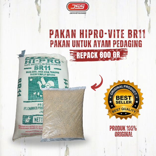 Pakan Ayam BR11 Crumble 800 gram Pakan Ayam Ras Pedaging HI PRO VITE
