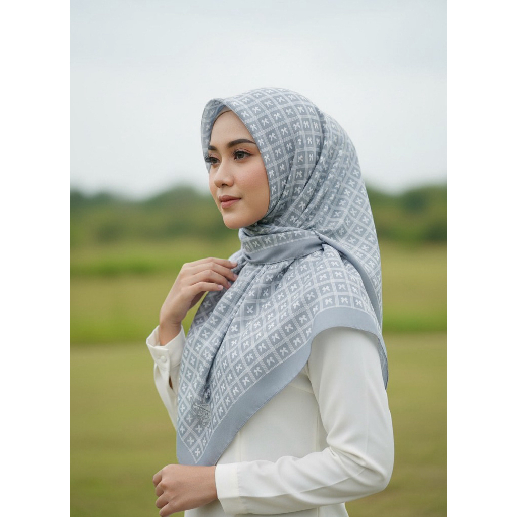 Beauty of Ribbon Series , hijab segi empat motif premium, hijab segi empat motif, hijab segi empat p